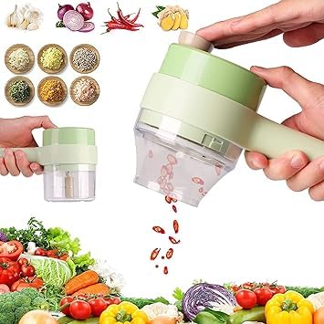 4 in 1 Portable Electric Vegetable Cutter Set